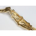 eleganta bratara statement. gold plated. Franta anii' 90